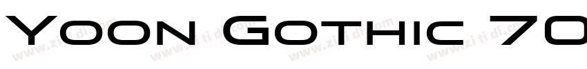 Yoon Gothic 700 bold字体转换